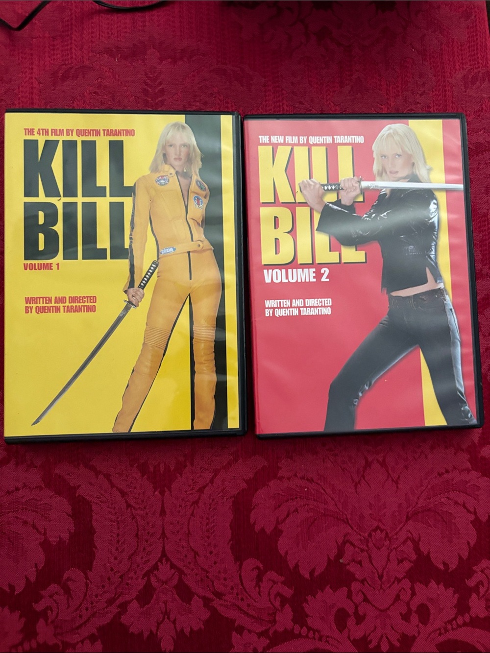 Kill Bill Vol. 1 & 2 DVD Set - Yellow and Red Covers